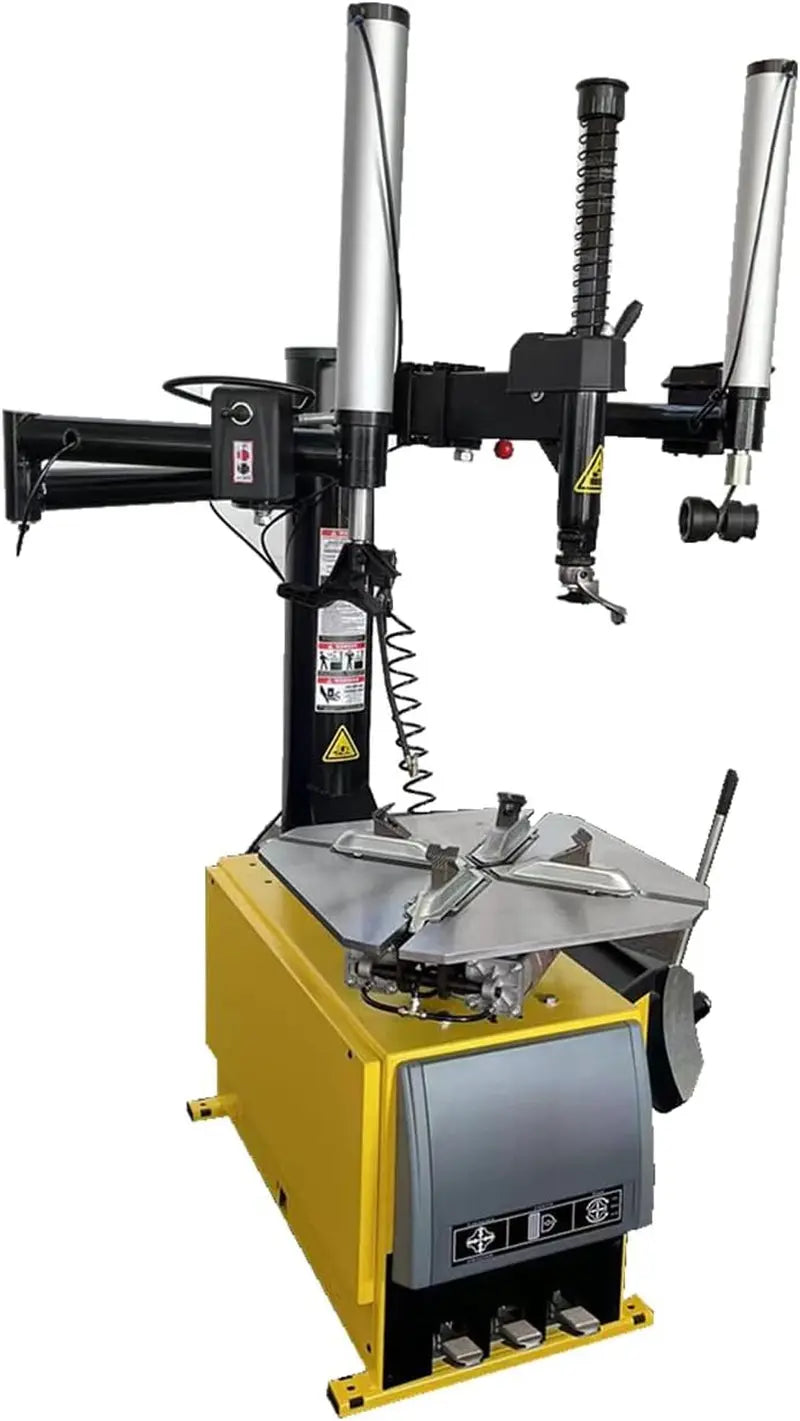 Tire Changer 24'' Rim Tire Changing Machine Wheel Clamping Style Tool Changers Machine Rim Clamp with Double Assist Arms