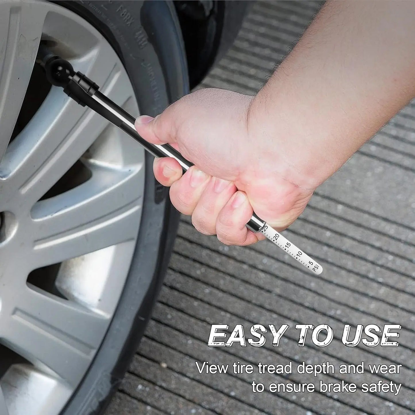 Tire Repair Kit, 46PCS Heavy Duty Tire Patch Kit with Plugs,Tire Plug Kit,Tire Repair Tools for Car Truck Motorcycle ATV UTV Automotive Off-Road. (Bag)