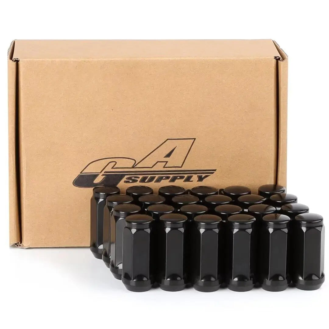 M12X1.5 Lug Nuts 1.25", One-Piece OEM Factory Style Replacement Lug Nuts, Closed End Bulge Acorn Cone Seat 20 Pcs Chrome Lug Nut