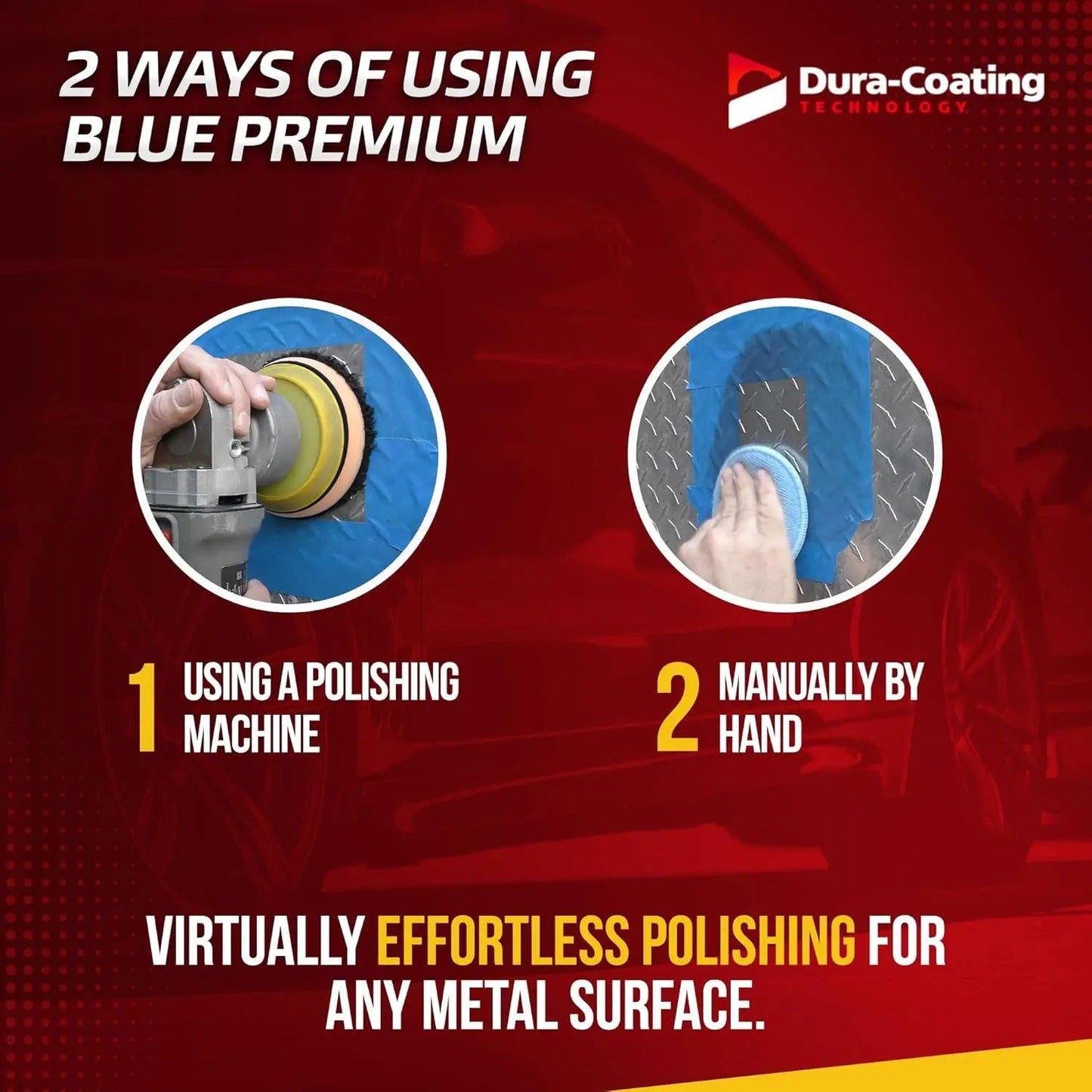 , Blue Premium Metal Polish - Perfect for Aluminum Wheels, Diamond Plate, Stainless Steel, Copper, Brass, & Nickel - 16Oz Polish + 16Oz Wheely Clean (Wheel and Tire Cleaner)