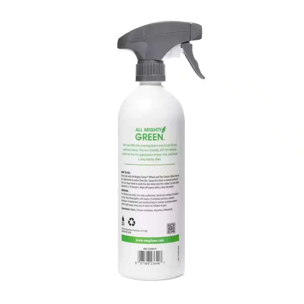 24 Oz. Automotive Tire Shine, Eco-Friendly; VOC Free; Non-Toxic; Trigger Spray Bottle(2-Pack)