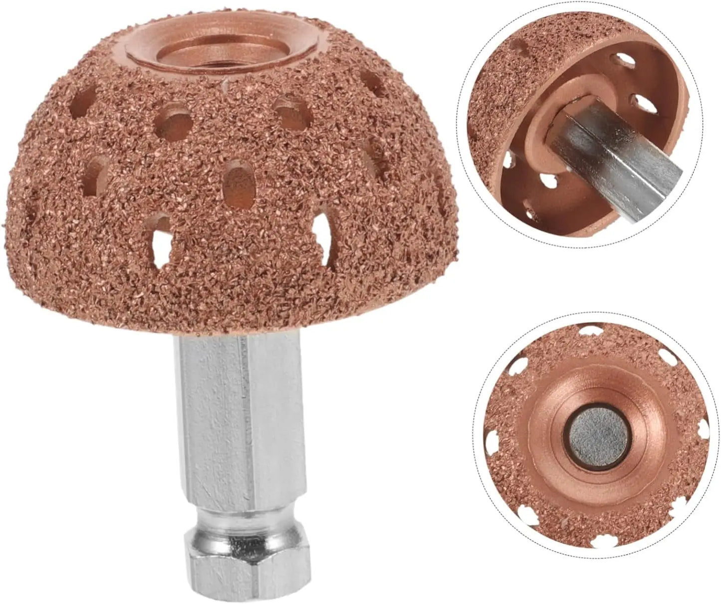 2 Sets Tire Repair and Grinding Machine Coarse Buffing Wheel Tire Repair Grinding Head Car Tire Grinding Head Grinding Head with Rod Bowl Repair for Tire Auto Tire Buffer Tire Tool