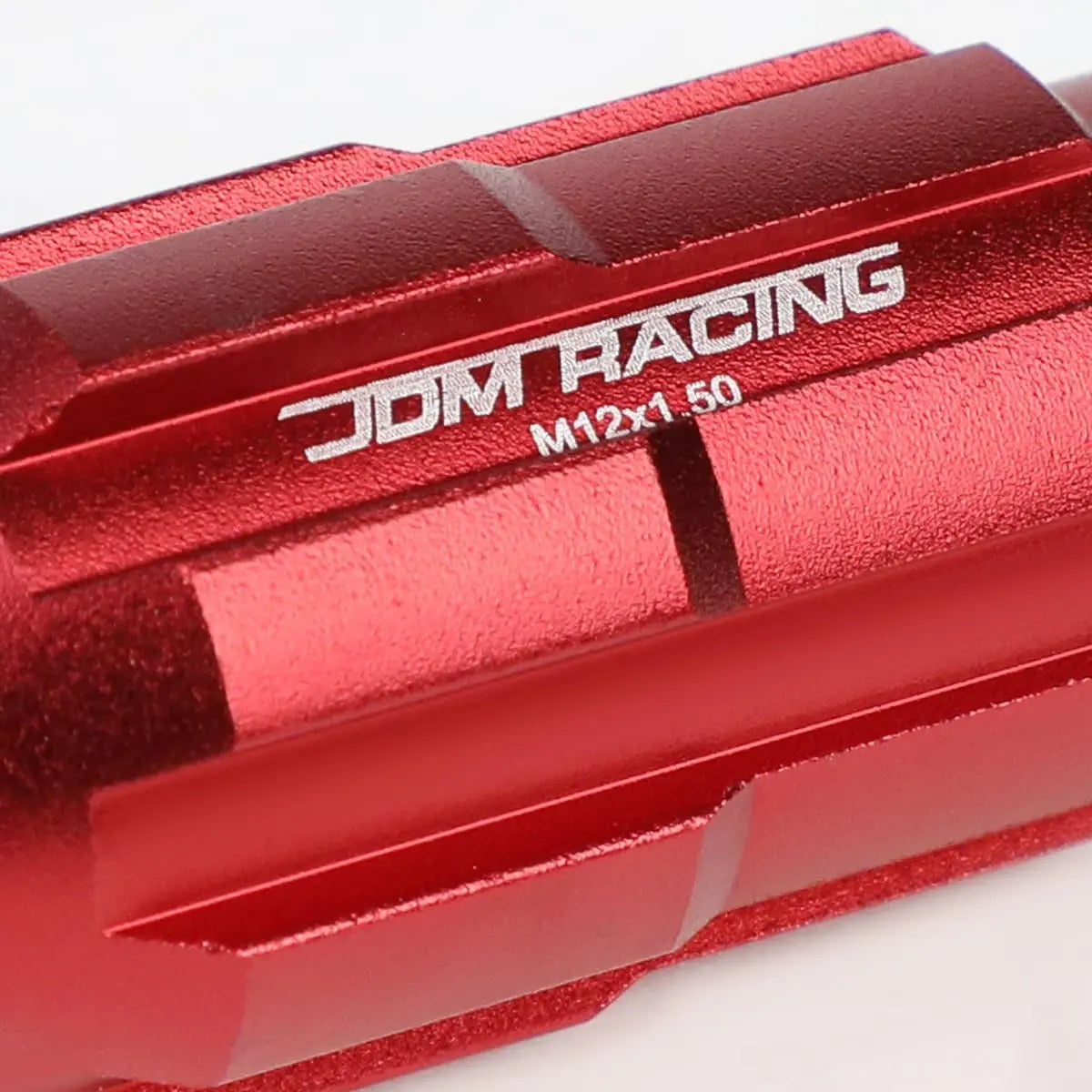LN-ZTL-9025-15-RD 20Pcs M12 X 1.5 Open End Style Wheel Lug Nuts W/Deep Drive Extension Adapter, 24Mm Od/50Mm H, Red