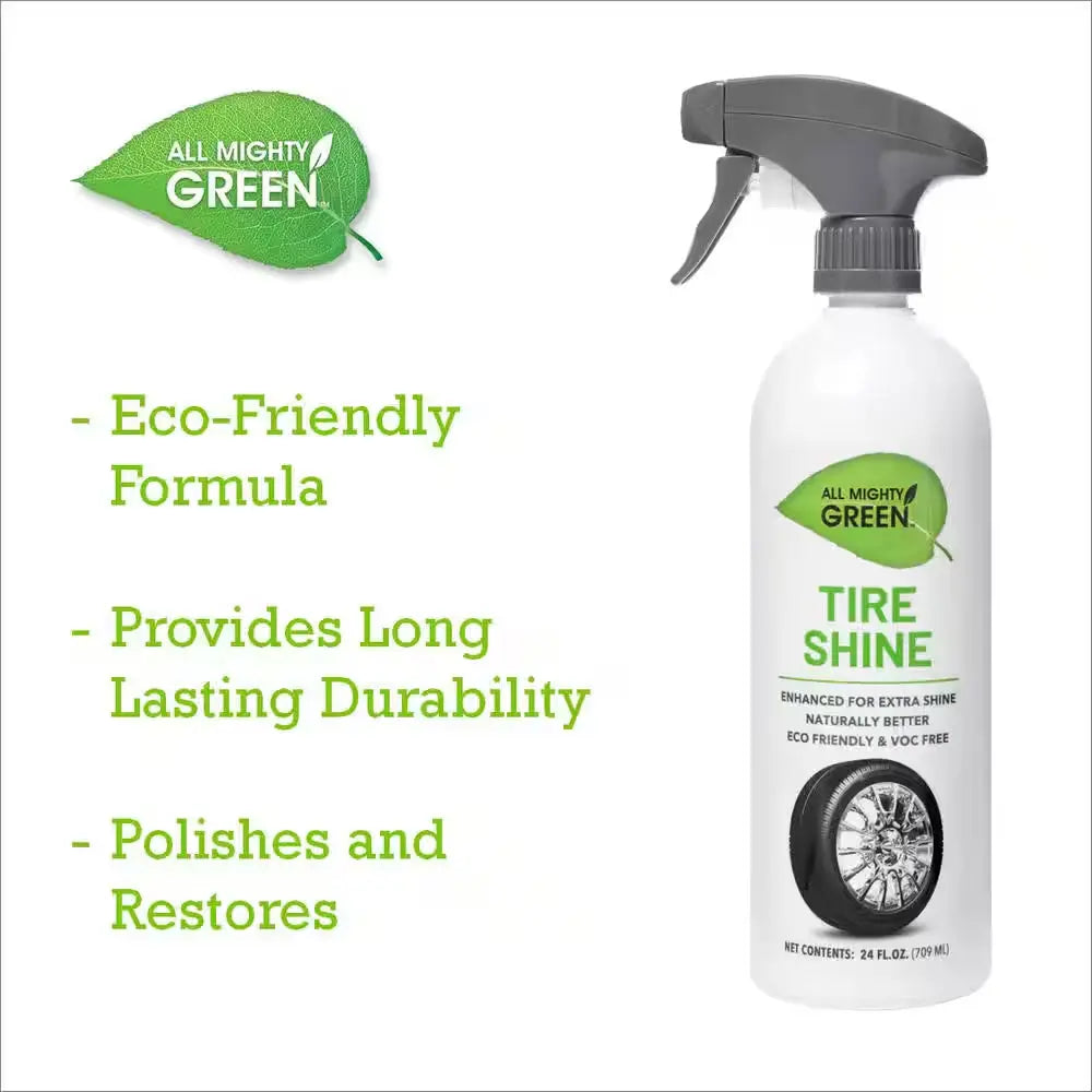 24 Oz. Automotive Tire Shine, Eco-Friendly; VOC Free; Non-Toxic; Trigger Spray Bottle(2-Pack)