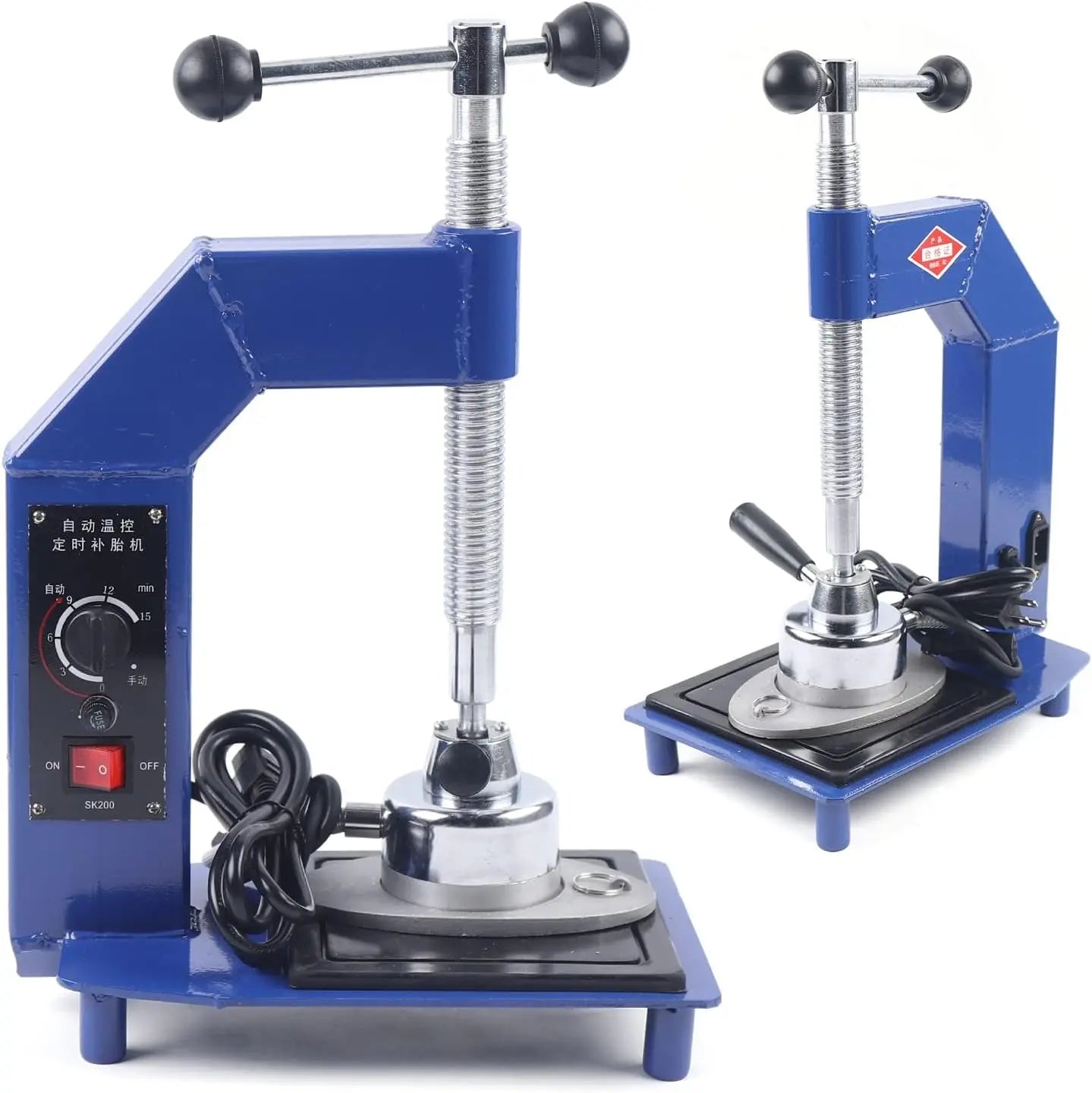 Auto Tyre Repair Machine Kit Car Tire Vulcanizer Patches Vulcanizing Machine, 220V Tyre Vulcanizing Patches Machine 140℃-165℃