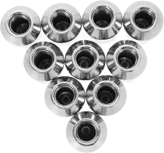 10Pcs Tire Screws Automotive Lug Nuts Lug Nuts for Automotive Tires Tire Lug Nuts Camper Lug Nuts Lug Nuts for Truck Tires Wheel Nuts Car Wheel Lug Nuts Automotive Accessories, Silver