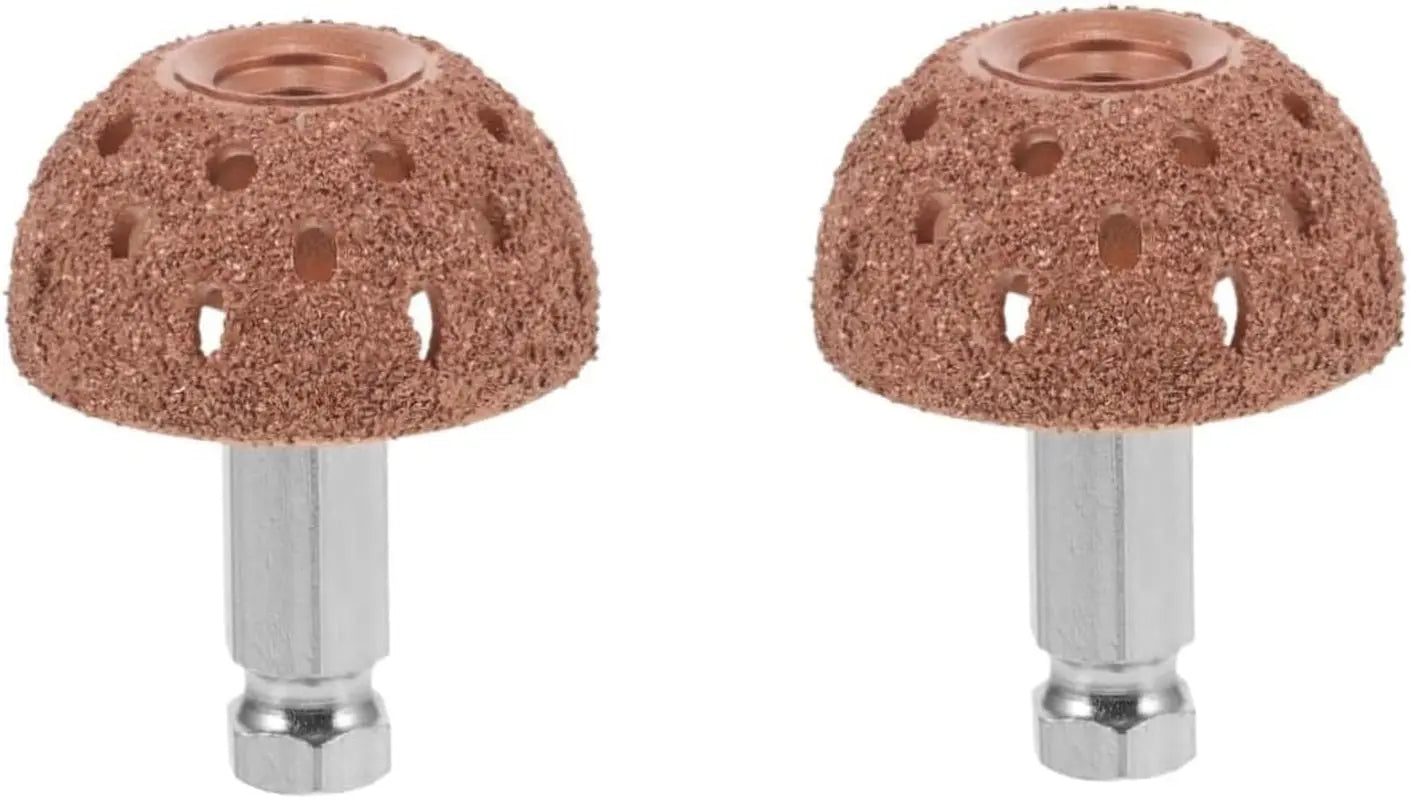 2 Sets Tire Repair and Grinding Machine Coarse Buffing Wheel Tire Repair Grinding Head Car Tire Grinding Head Grinding Head with Rod Bowl Repair for Tire Auto Tire Buffer Tire Tool
