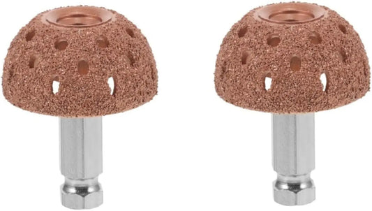 2 Sets Tire Repair and Grinding Machine Coarse Buffing Wheel Tire Repair Grinding Head Car Tire Grinding Head Grinding Head with Rod Bowl Repair for Tire Auto Tire Buffer Tire Tool