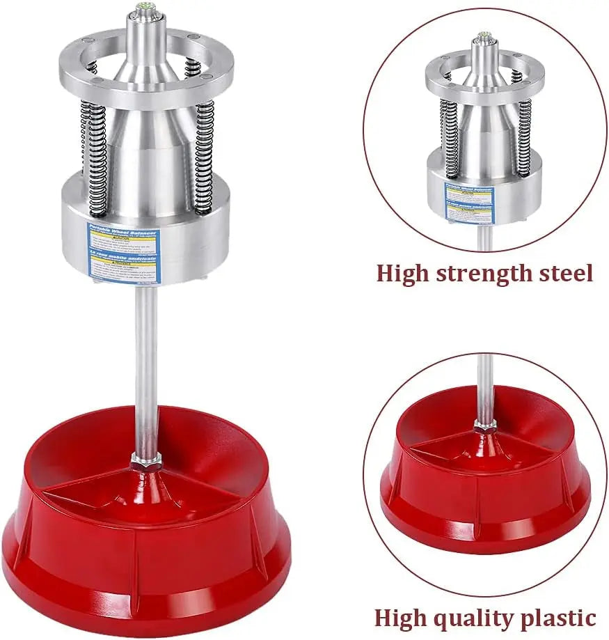 Portable Bubble Wheel Balancer, Heavy Duty Professional Tire Rim Balancing Machine Hubs Wheel Tire Balancer Bubble Level Heavy Duty Rim for Automotive Cars Trucks