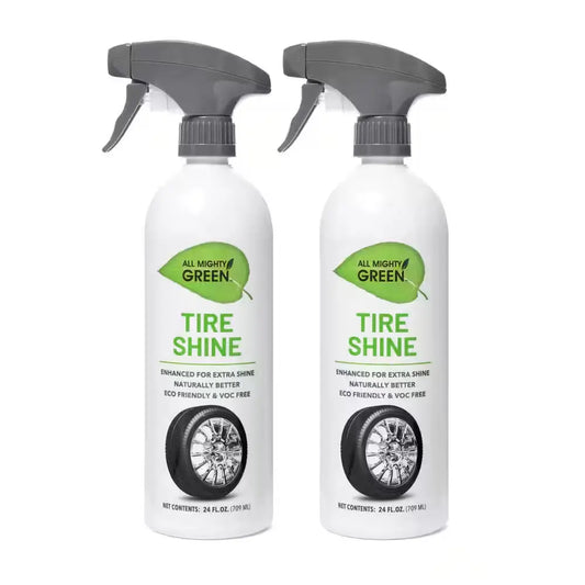 24 Oz. Automotive Tire Shine, Eco-Friendly; VOC Free; Non-Toxic; Trigger Spray Bottle(2-Pack)
