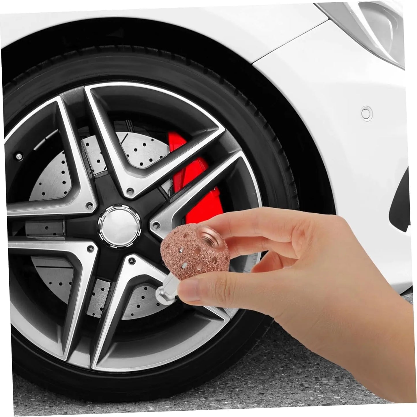 2 Sets Tire Repair and Grinding Machine Coarse Buffing Wheel Tire Repair Grinding Head Car Tire Grinding Head Grinding Head with Rod Bowl Repair for Tire Auto Tire Buffer Tire Tool