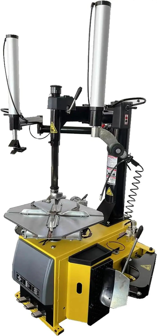 Tire Changer 24'' Rim Tire Changing Machine Wheel Clamping Style Tool Changers Machine Rim Clamp with Double Assist Arms