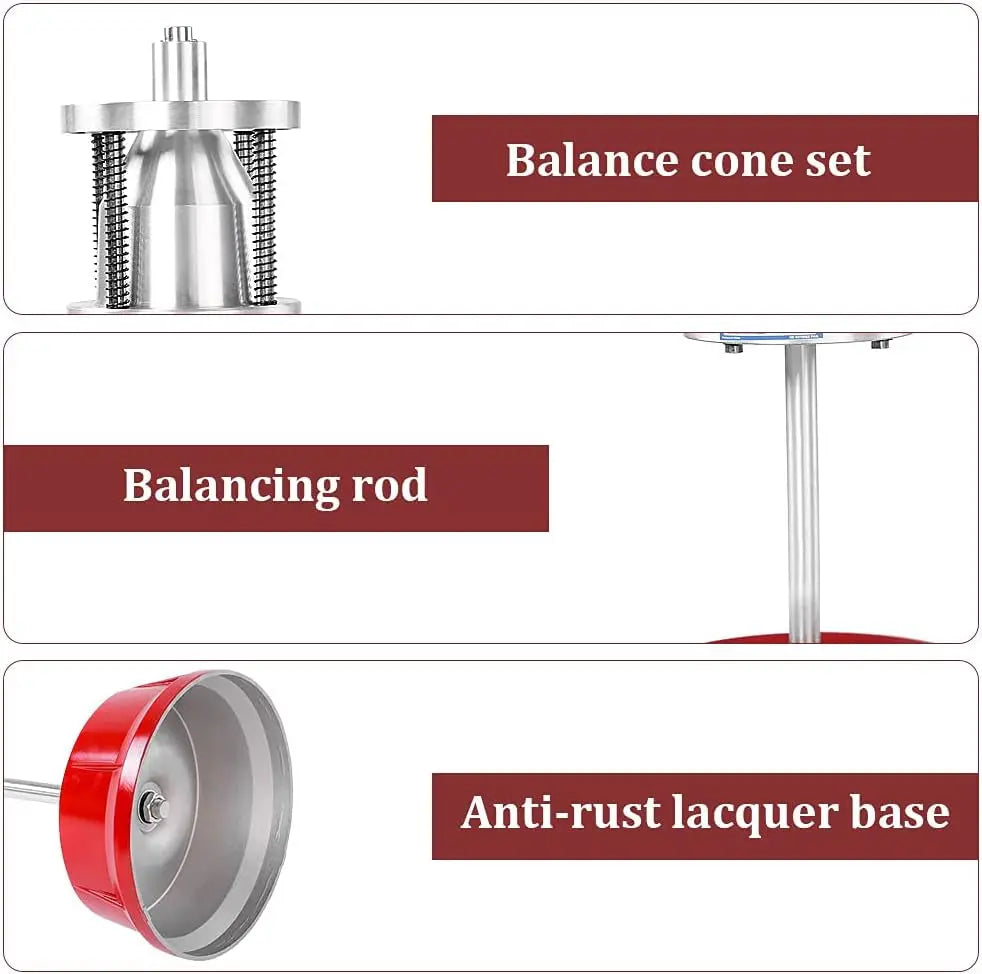 Portable Bubble Wheel Balancer, Heavy Duty Professional Tire Rim Balancing Machine Hubs Wheel Tire Balancer Bubble Level Heavy Duty Rim for Automotive Cars Trucks