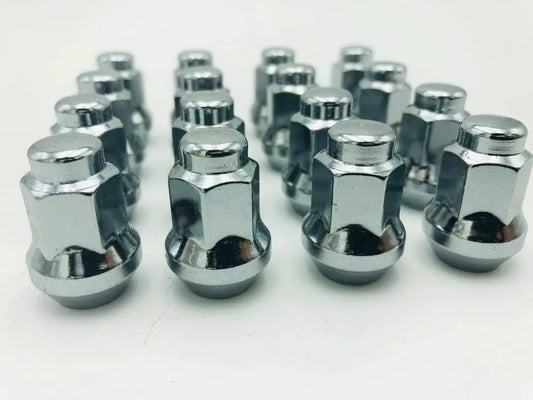 Chrome HD Lug Nuts for Kawasaki Atvs, 10X1.25Mm, Set of 16, Spline, Steel, ISO Metric, Heavy Duty, Right Hand, Fine, 10 Millimeters, Chrome Finish