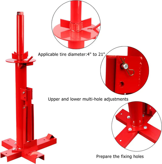 Manual Car Tire Changer Manual Portable Tire Chopper Tire Chipper for 4"-21" Universal Car Tire Machine